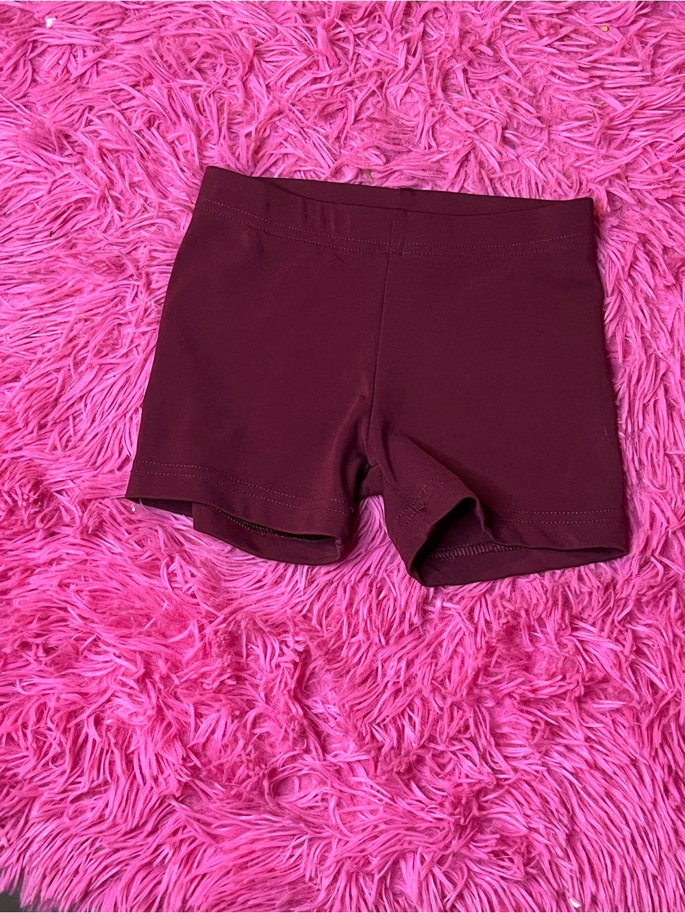 Kids Maroon Athletic cheer shorts